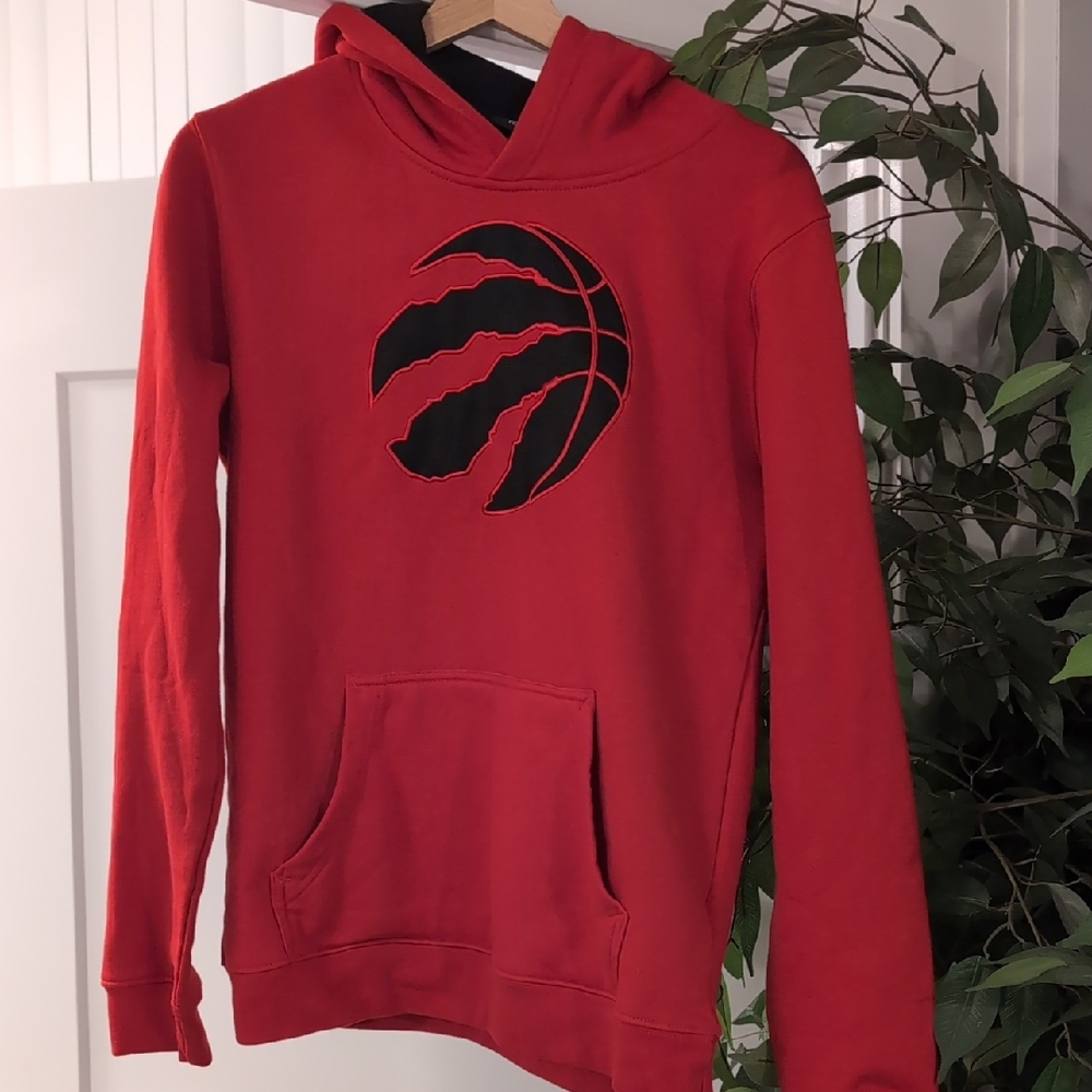 NBA Red Hoodie with Black Basketball Logo